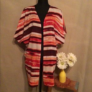 Liz Claiborne Colorful Kimono Size 1X